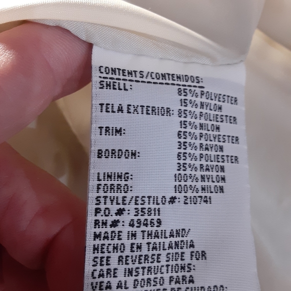 MULBERRY STREET, Large, Nylon,  Rayon, Poly Blend Zip & Snap Hi Neck Jkt - Picture 3 of 14